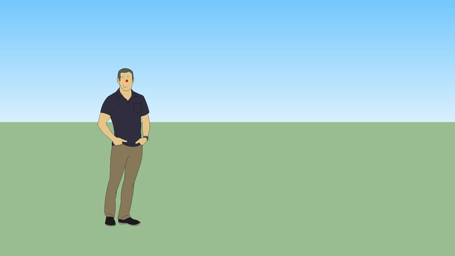 SketchUp Man with a face 3D Warehouse