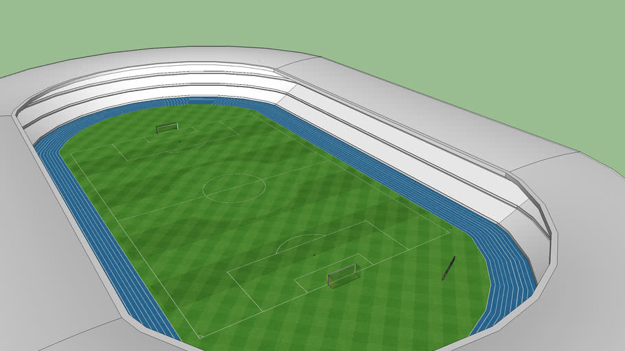 Estadio con pista atletica | 3D Warehouse