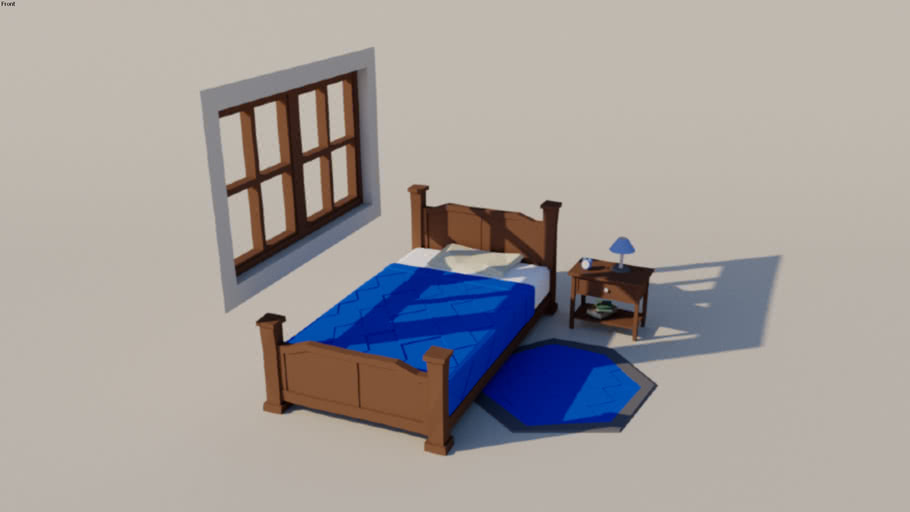 Low Poly Bedroom 3d Warehouse