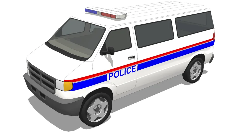 Police Dodge Ram Van