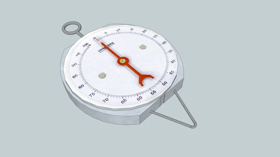 100Kg dial indicator spring scale guage 3D Warehouse