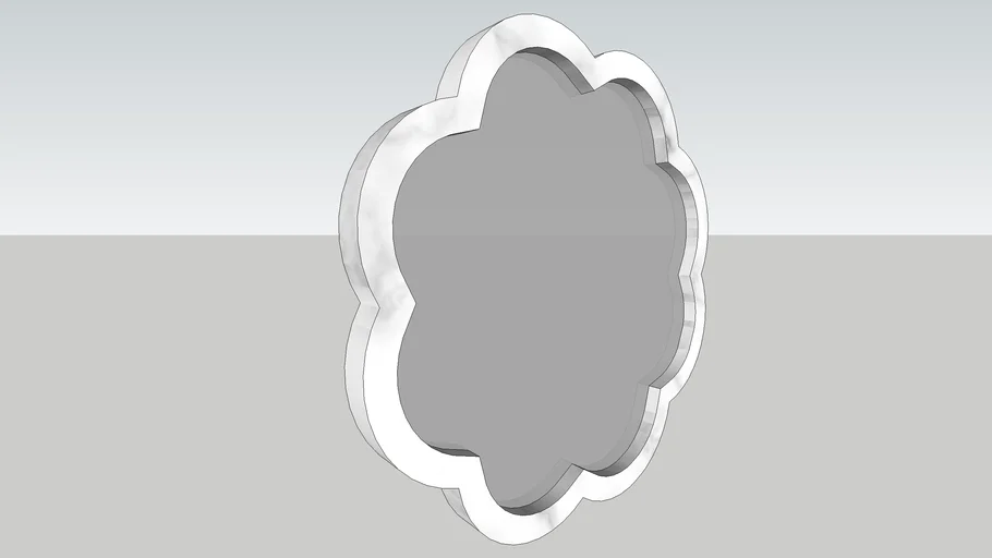 Flower Wall Mirror 3D Warehouse