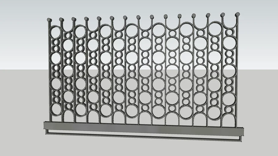 9.Curved Balcony railing | 3D Warehouse