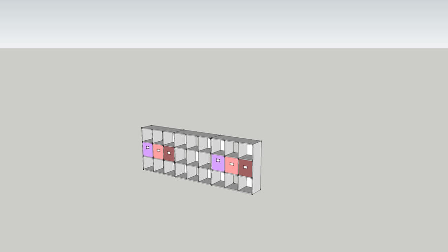 Martha Stewart Home Depot Storage Cubes with drawers 3D Warehouse