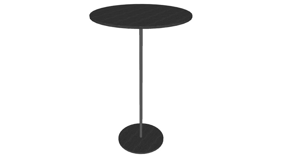 Dey Side Table in Black Oak by Modloft | 3D Warehouse