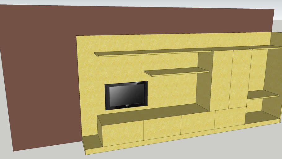 tv-wall-unit-3d-warehouse