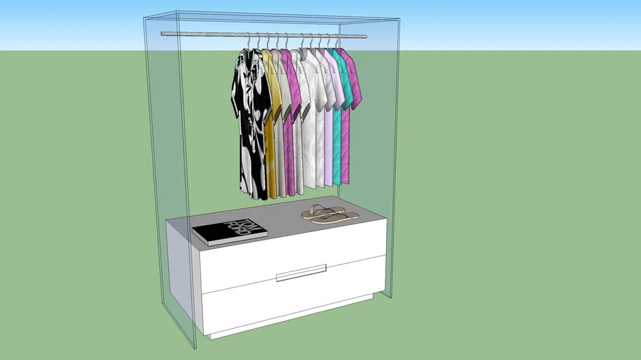 roupas acessórios closet mala - - 3D Warehouse