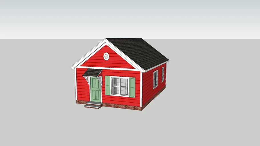 Red 2 Bedroom Tiny home | 3D Warehouse