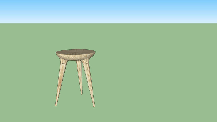 TABOURET SCANDINAVE | 3D Warehouse