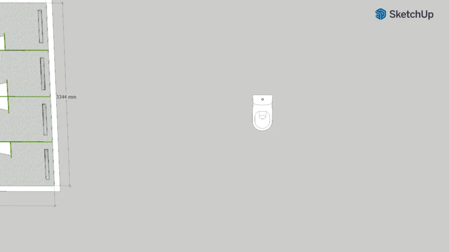 Toilet 2d Sketchup