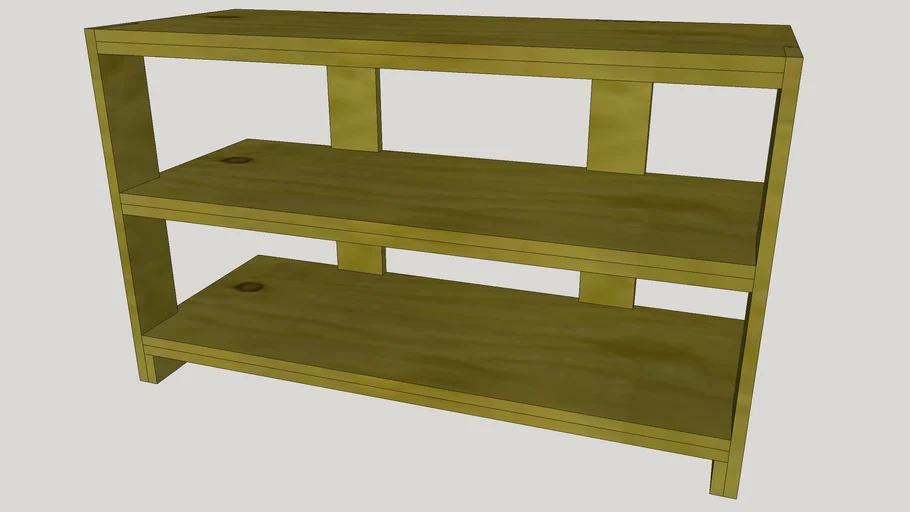 Plywood TV Stand 3D Warehouse