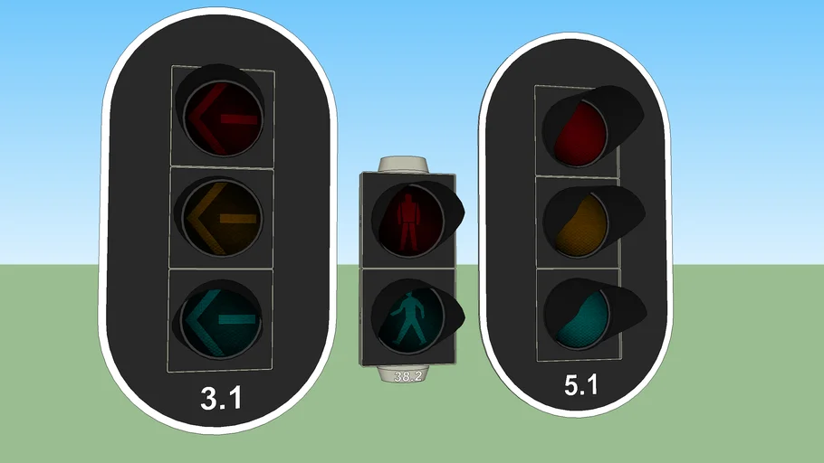 Traffic lights Siemens | 3D Warehouse