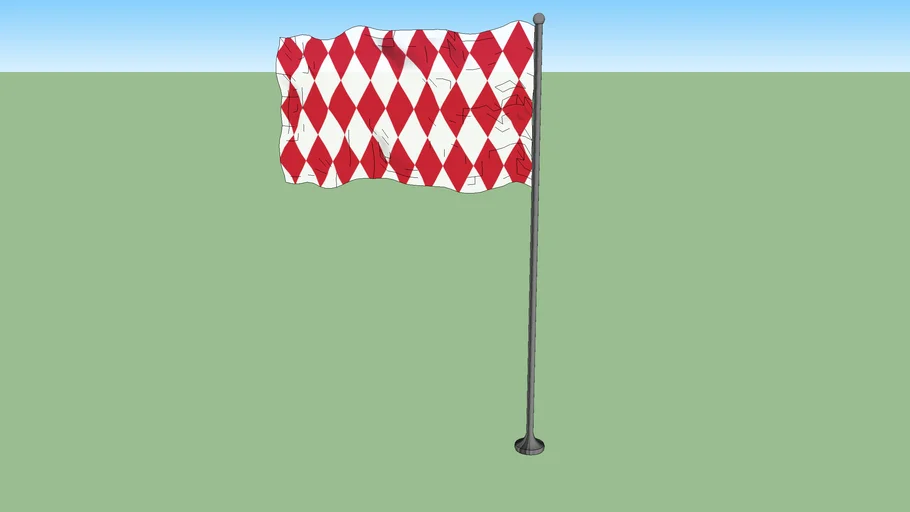 National banner of Monaco | 3D Warehouse