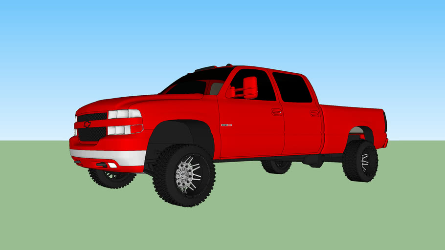 2002 all red dmax 3D Warehouse