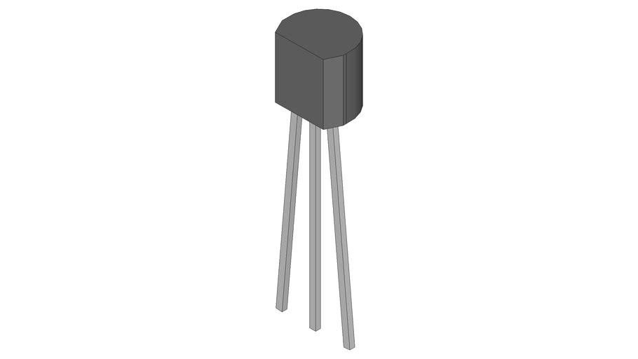 IC-LM35 (LM35 Precsion Temperature Sensor (TO-92)) | 3D Warehouse