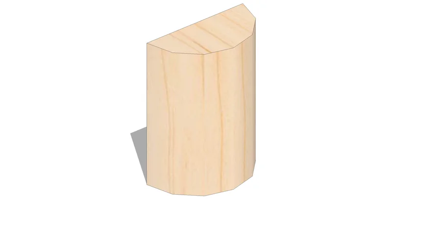 019615102_Brown Wood Inc SERIES 150 Plain Half Round ( 1.5' x .75' x