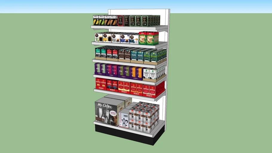 Market Shelf 3D Model - Medicine