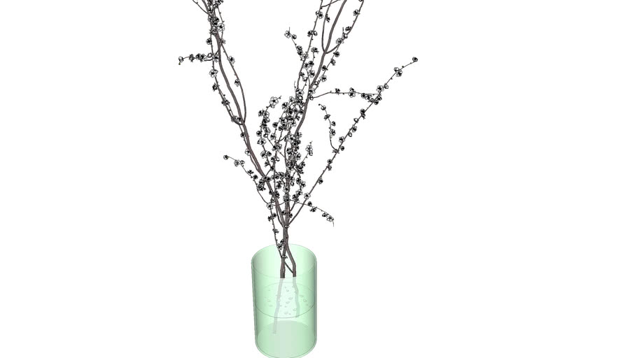 Cherry blossom Vase