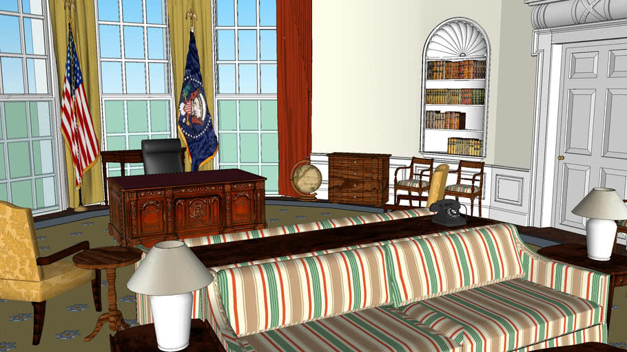 Jimmy Carter Oval Office. | 3D Warehouse