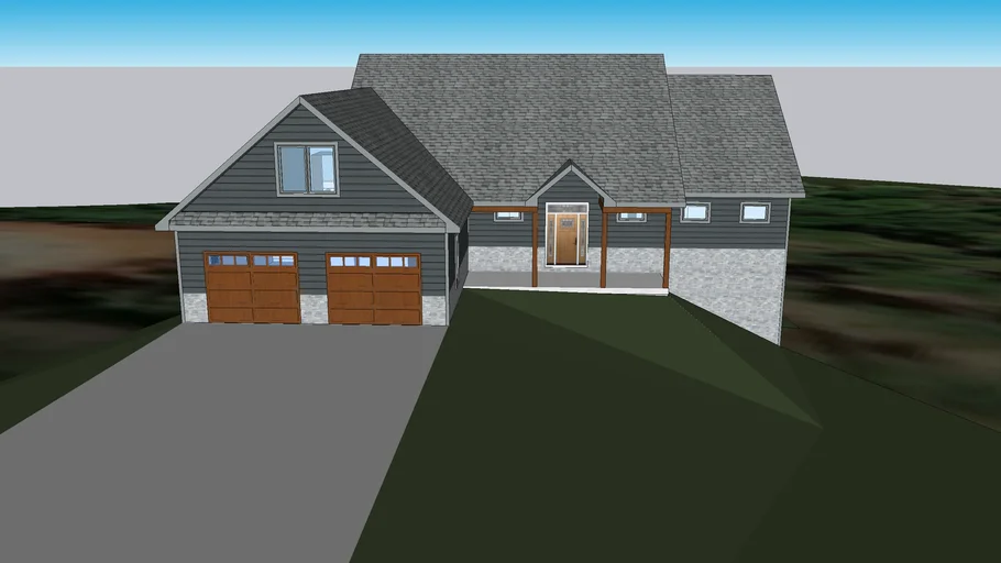 Night Gray with grey trim | 3D Warehouse