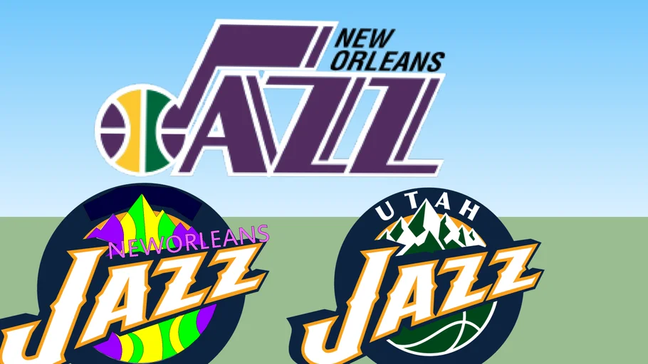 Custom New Orleans Jazz/Utah Jazz Logo Mashup