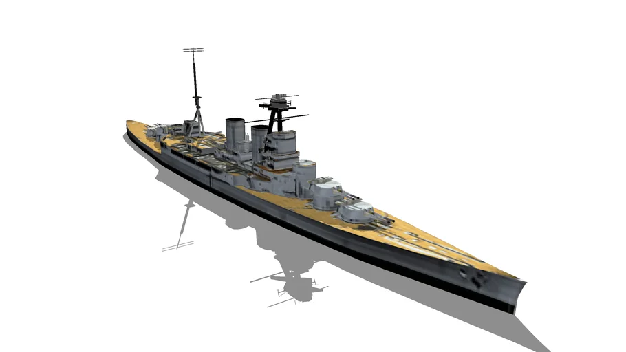 HMS Hood | 3D Warehouse