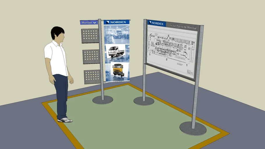 modulos informativos / company display 3D Warehouse