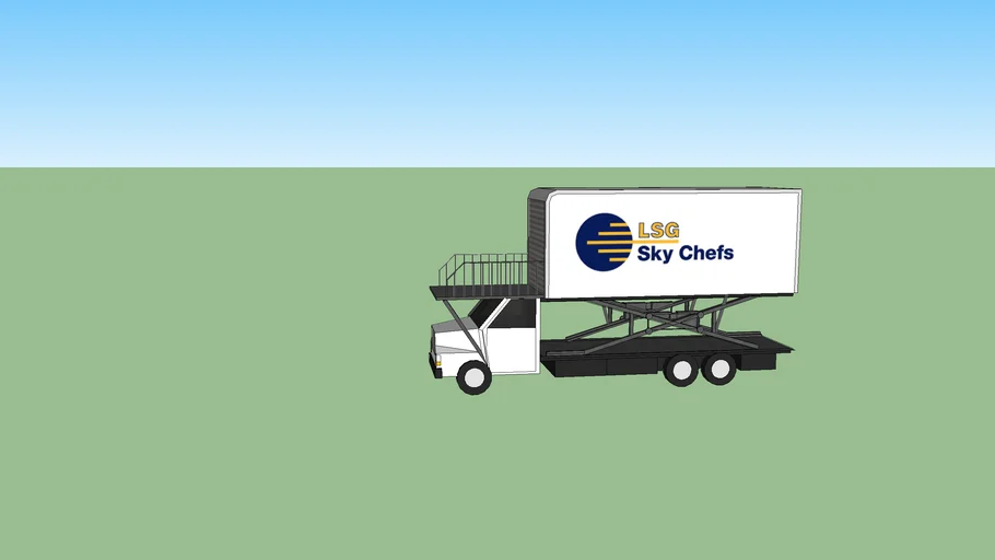 LSG sky chefs scissor truck