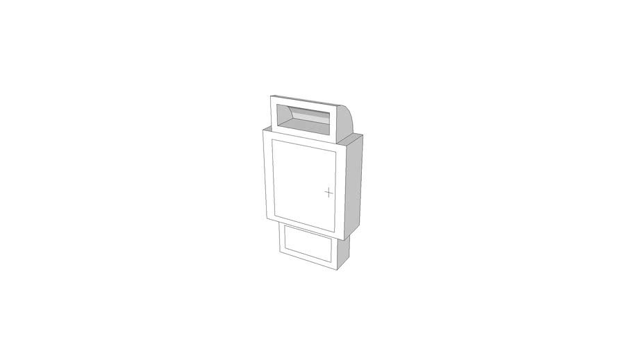 A5106 Waste_Disposal Unit, Sharps with Glove Dispenser 3D Warehouse