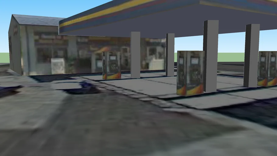 gas station in canton 3D Warehouse