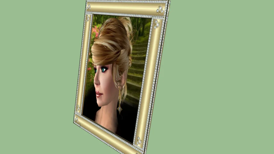 Gold Diamond Photo Frame | 3D Warehouse