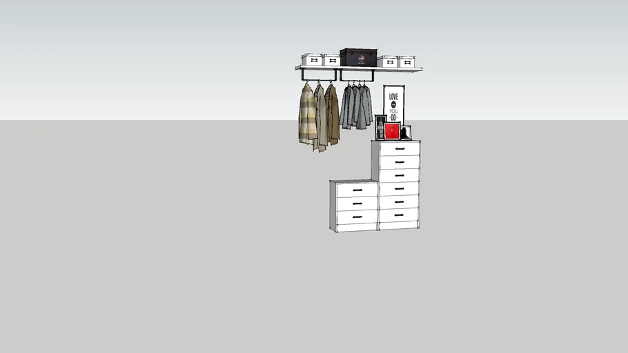 Open Closet 3D Warehouse