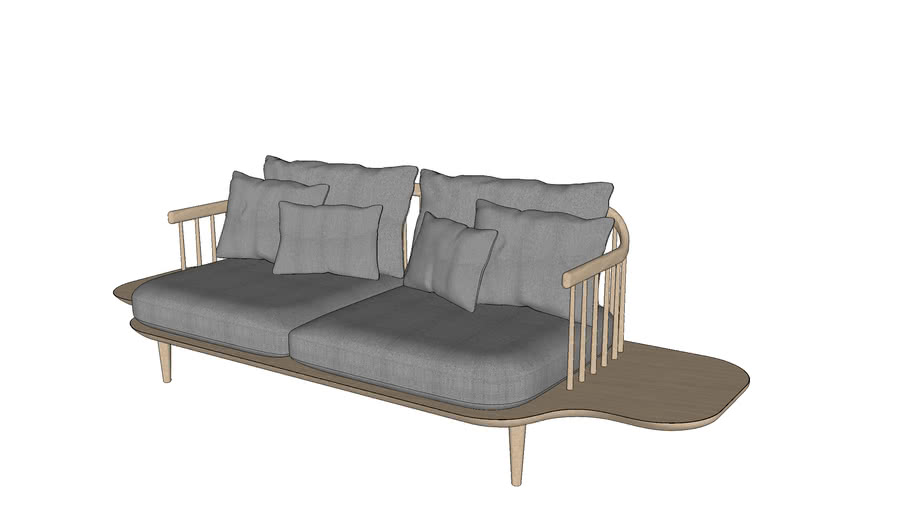 & tradition Fly sofa SC3 medium 3D Warehouse