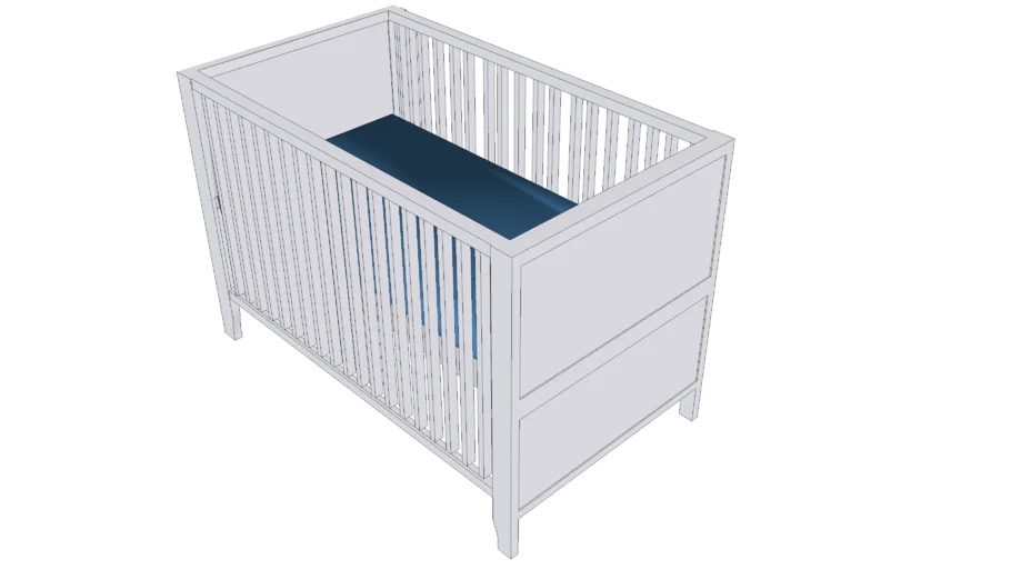 IKEA HENSVIK Baby Crib 3D Warehouse