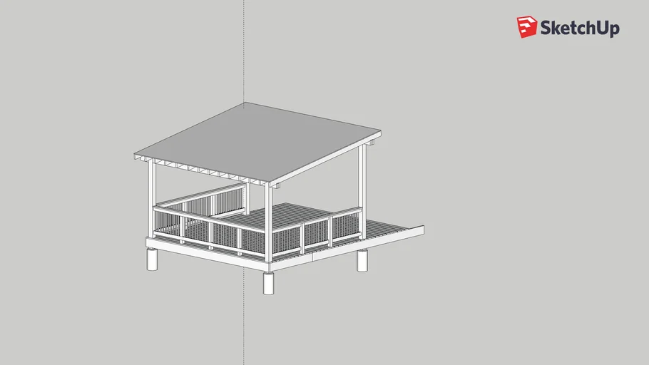 Extended Porch and pergola | 3D Warehouse