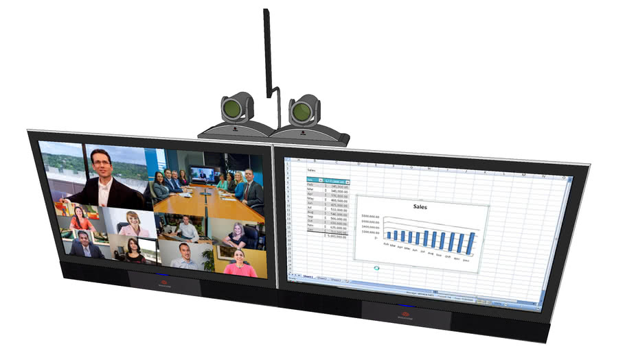 DUAL DISPLAY W/ DIR CAMERA | 3D Warehouse