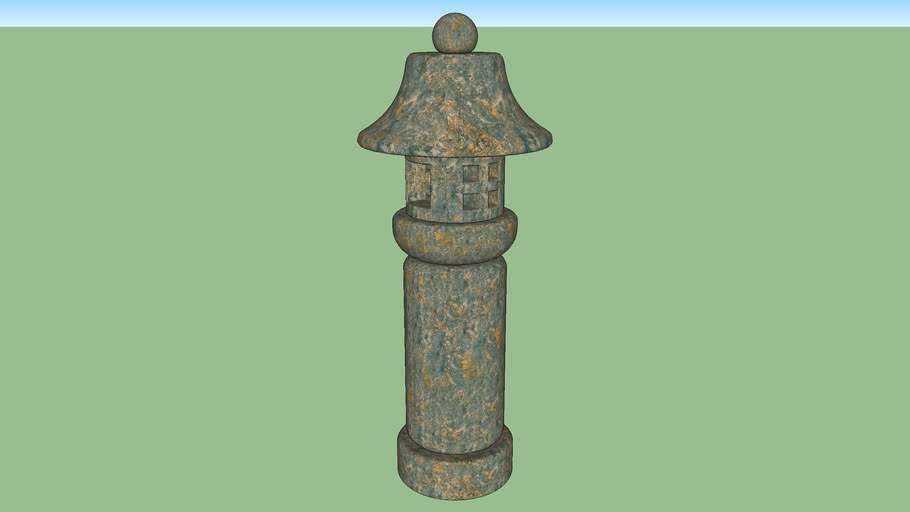Garden Stone Post | 3D Warehouse