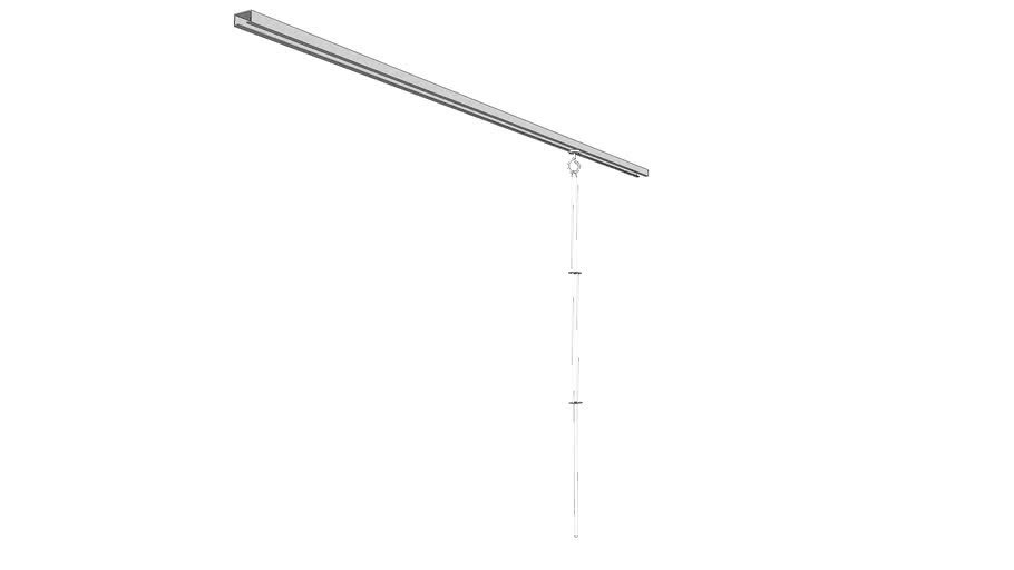 A1165 - Track, Iv, Ceiling Mounted, 7 Foot 