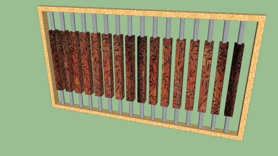 horizontal wooden partition