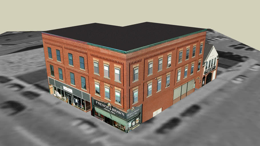 French And Brawn Building Camden Maine 3d Warehouse 