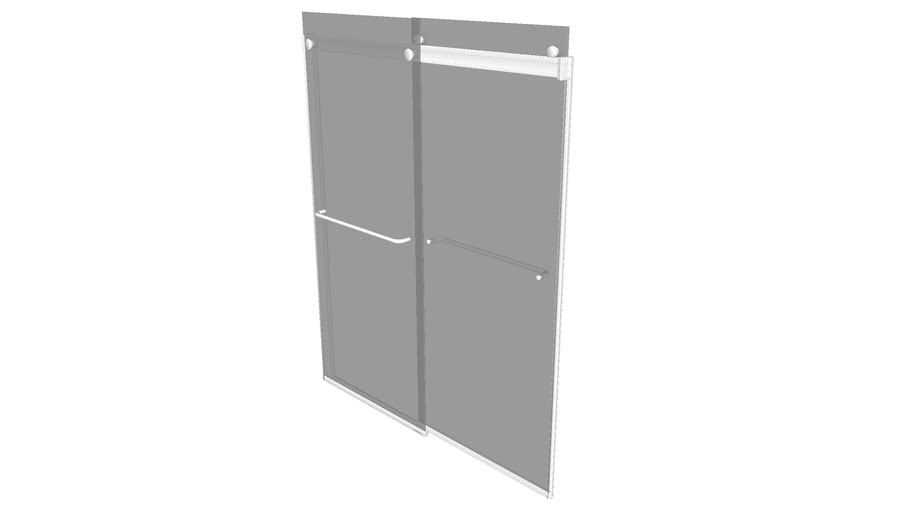 Sliding shower door 3D Warehouse