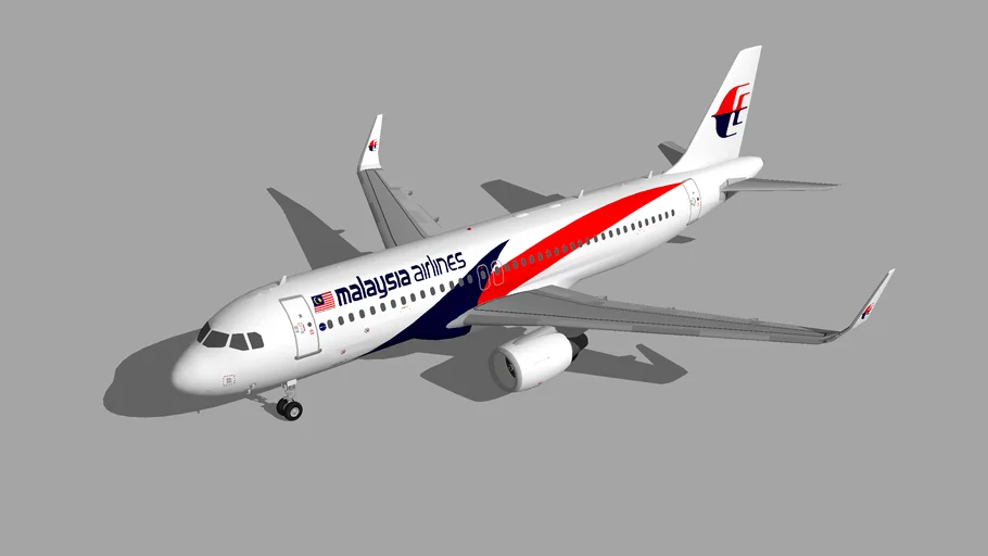 Malaysia Airlines Airbus A320-200 | 3D Warehouse