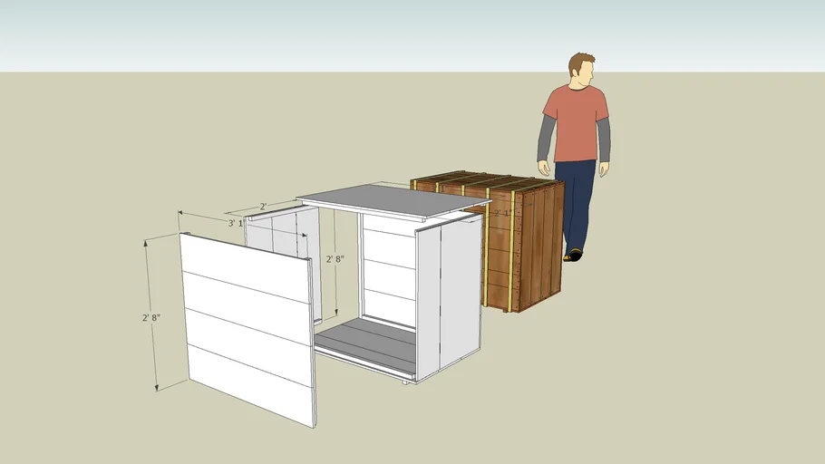 Henry 'Box' Brown Box Plan 3D Warehouse