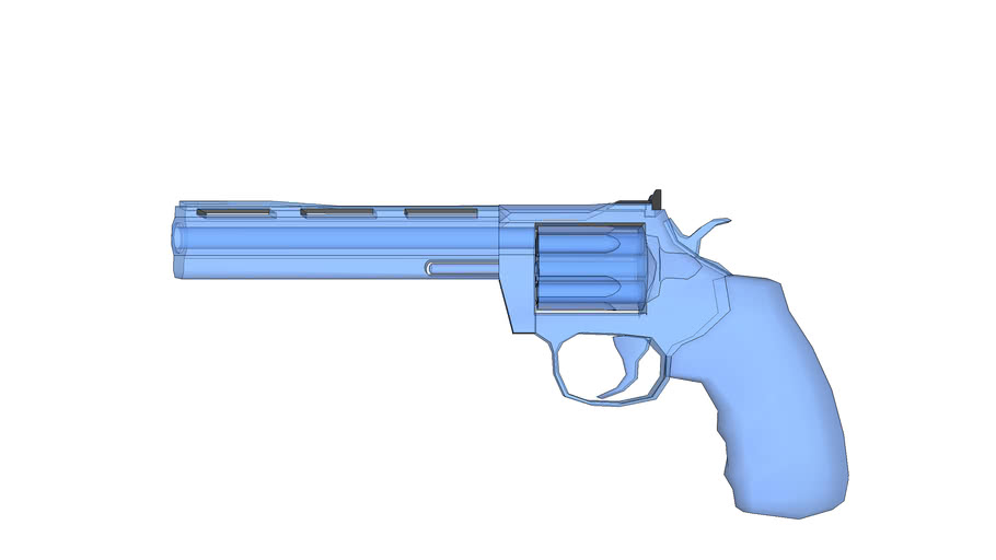 Glass magnum revolver