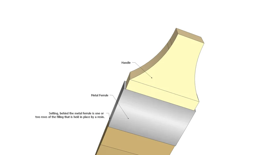 Parts of a paint brush | 3D Warehouse