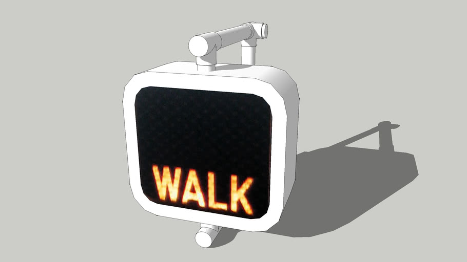 Walk pedestrean signal. | 3D Warehouse