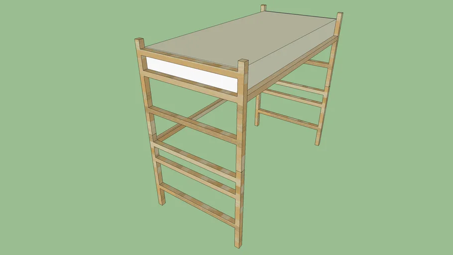 Bed (lofted regular) 3D Warehouse