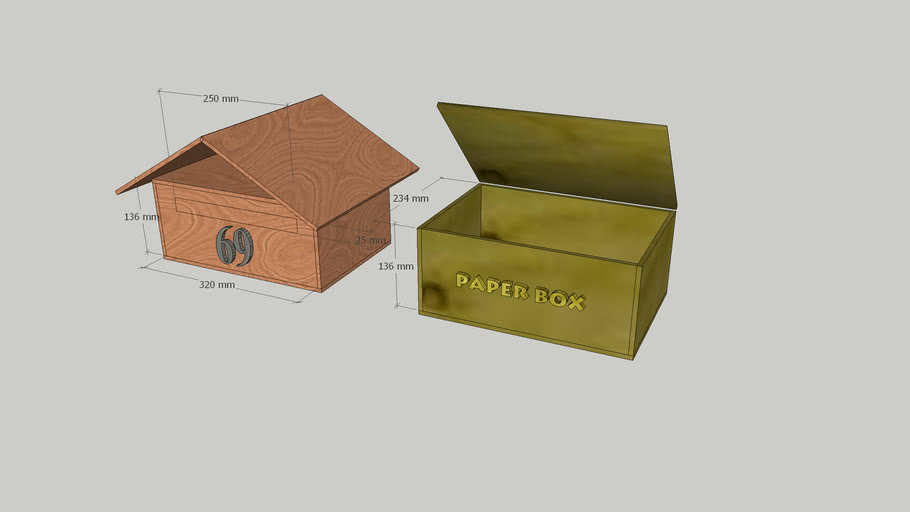 A4 Letterbox And Storage Box | 3D Warehouse