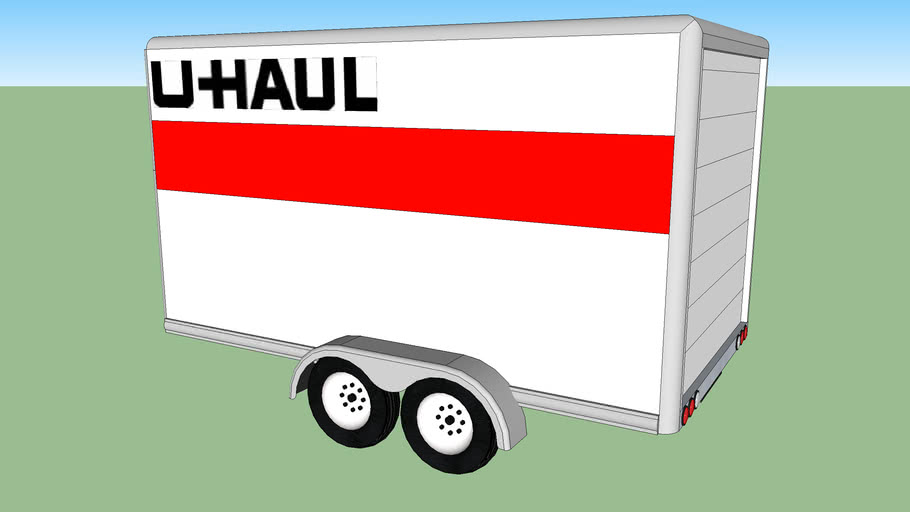 U HAUL ENCLOSED CARGO TRAILER LARGE SIZE 3D Warehouse