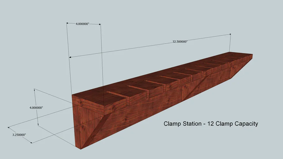 Clamp station - shelf (PDS) | 3D Warehouse